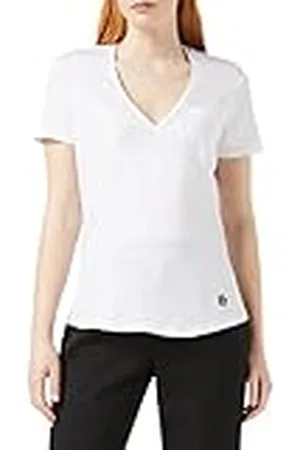 Ted Baker Dam WMB-Lovage-t-shirt med enkel passform med v-ringning, vit, 0 (UK 6)