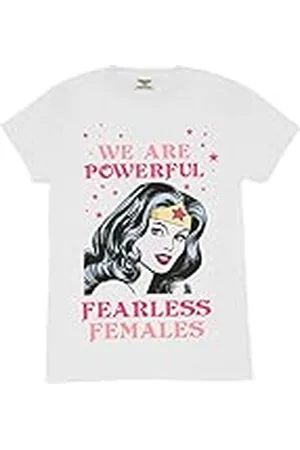 Popgear Pojkens Dc Comics Wonder Woman Fearless Family T-shirt mode-t-shirts