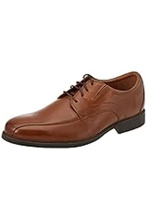 Clarks Herr Whiddon Pace Oxford platt, Mörk Lea, 9 UK Wide