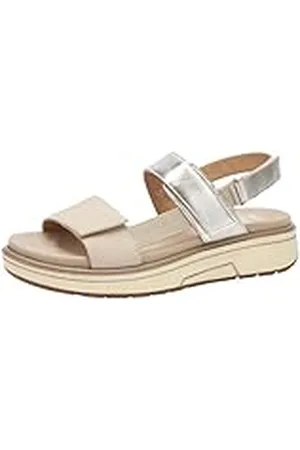 ARA Dam Lucca sandaler, MARMOR, sand, platina, 43 EU, , 43 EU