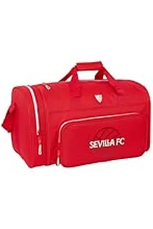 Safta Sevilla FC Barnsportväska, ryggsäck, idealisk för barn i olika åldrar, bekväm och mångsidig, kvalitet och styrka, 47 x 27 x 26 cm, röd färg, , Estándar, tillfällig
