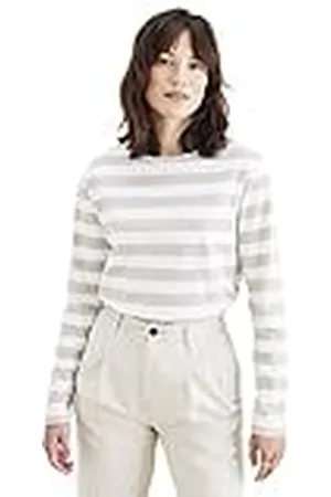 Dockers Dam T2 Boatneck Pismo Sahara khaki randig t-shirt, S, , S
