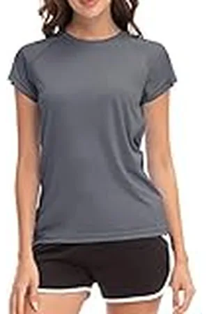 MEETWEE Dam surfskjorta Rash Guard UV-skjortor simning Tankini UPF 50+ kortärmad badskjorta badmode skjorta, , XXL