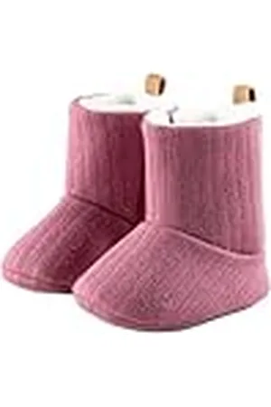Sterntaler Babystiefel Strickoptik, Baby stövlar med stickad look för flickor, rosa pärla, 18 EU, , 18 EU