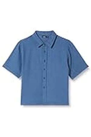 NAME IT Unisex Nlnhill Ss linne skjorta kortärmad skjorta, , 170/176 cm