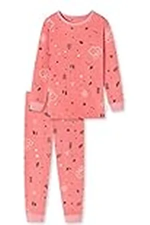Schiesser Flickor pyjamas lång pyjamas-set, gammelrosa, 104