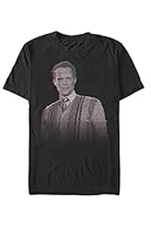 Marvel Unisex WandaVision-Vision Video Glitch Organic Short Sleeve t-shirt, , L, , L