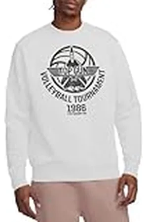 Top Gun Volleyboll Unisex Crew Sweatshirt, Vit, Small, , S