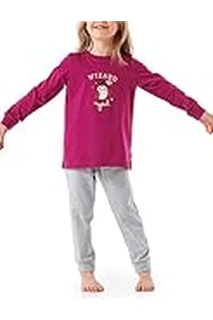 Schiesser Mädchen Schlafanzug Set Pyjama lang - 100% Organic Bio Baumwolle - Größe 92 bis 140