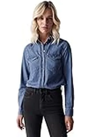 Salsa Fit Slim skjorta i bomull, , M