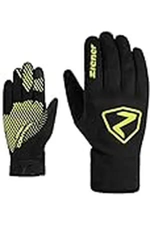 Ziener Unisex SMU 22-GTX INF 274 TOUCH cykelhandskar långfinger | Gore-Tex Infinium, vadderade, andas, poison gul, 7,5