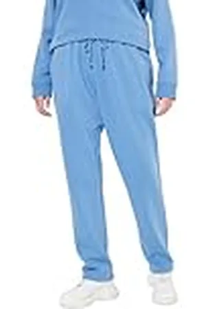 Ulla Popken Dam stora storlekar överdimensionerade sweatpants plus size gosig mjuk insida, elastisk linning, , 32W x 32L