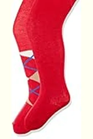 Playshoes Flicka elastisk karo och uni med komfortbuntbyxor (2-pack)