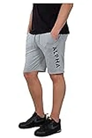 Alpha Industries Herr Alpha Jersey Short Bermuda, svart, M, , M