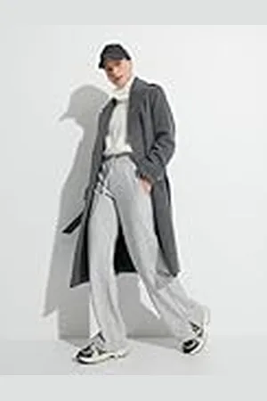 Koton Flare High Rise Pockets Cotton Blend Sweatpants, , XL