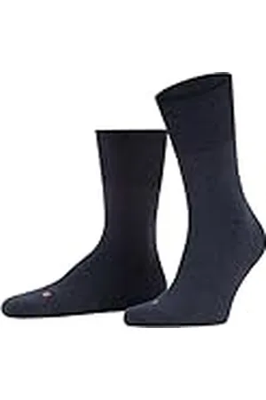 Falke Unisex strumpor, Run U SO- 16605, blå (Navy Blue Melange 6490), 44-45