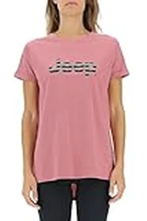 Jeep O102611-P490 J T-Shirt Oversize Randig Print Långärmad J22W Damm Rose XL, , XL