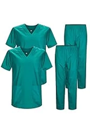 MISEMIYA Förpackning * 2 st - Uniformer unisex skrubb set - medicinsk uniform med skrubbtopp och byxor - Ref.2-8178, , XL