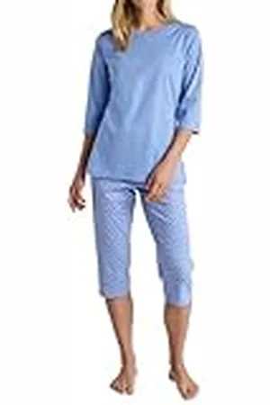 Calida Daylight Dreams pyjamas 3/4 hydrangea blå, storlek 70 A, , 44-46