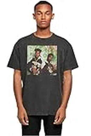 Merchcode T-shirt för män Eric B & Rakim – Paid in Full Acid tvättad tung oversize te, överdimensionerad passform, bomull 100 percent, 4XL, , 4XL