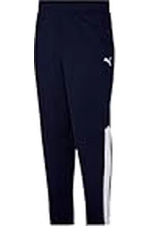 PUMA Mens Contrast Sweatpants, Peacoat White, Large US