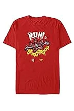 Stranger Things Netflix Unisex -Run Away Organic Short Sleeve t-shirt, , S, , S