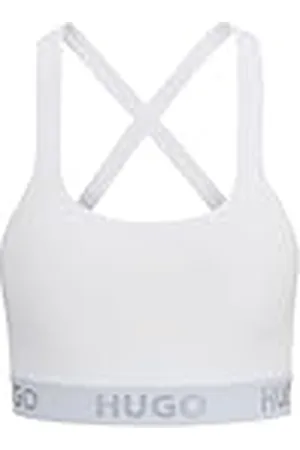 HUGO BOSS HUGO Bralette vadderad sportig logotyp för kvinnor, , M