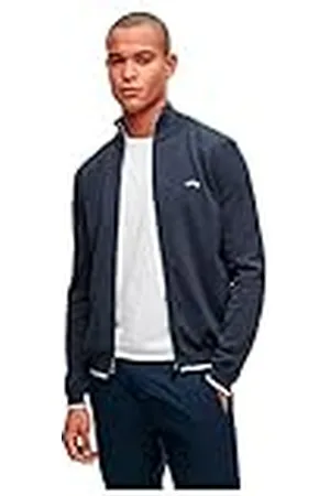HUGO BOSS Herr Zalli stickad jacka, Dark Blue402, XS