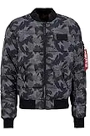 Alpha Industries MA-1 Puffer Bomber Camo Bomberjacka för män Dark