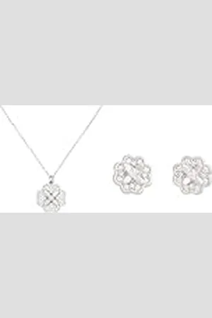Kate Spade Heritage Bloom halsband & nitar, klar/silver