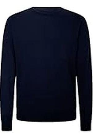 Hackett Herr bomull kashmir crew-pullover tröja, , XS
