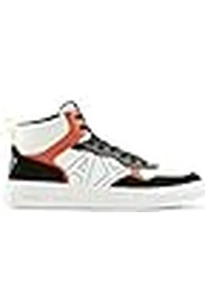Armani Exchange Side Sewn Logo för män, Cow Mocka-detaljer, hög topp sneakers, , 41 EU