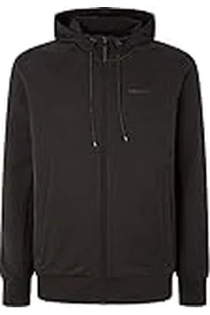 Hackett Herr HS HYBRID HDY FZ tröja med huva, , XS