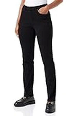 Kaffe Jeans för dam slim fit raka ben beskurna längd vanlig waistband, , 32