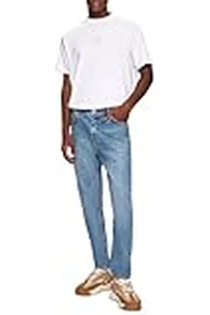 LTB Jeans herr Alessio 5 – Tapered Mid Rise Basic-5-ficks ljusblå av bomullsblandning – storlek W30L32, , 30W / 32L
