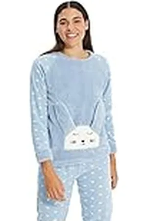Trendyol Pyjamasset - Blå - Grafisk, , XL