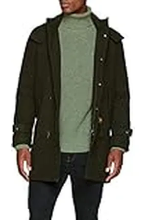 SCALPERS Hudson Parka Paño kaki jacka för män