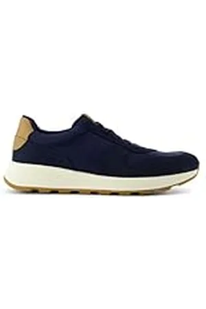 TOMS Herr Trvl Lite retro sneakers, vattenavvisande marinblå mocka/vintage twill, 13 UK, , 47.5 EU