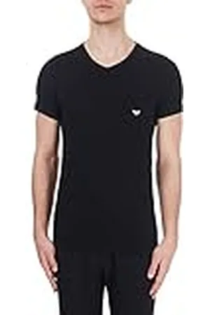 Emporio Armani Underkläder herr t-shirt ikonisk logotypband pyjamasöverdel, , L, , L