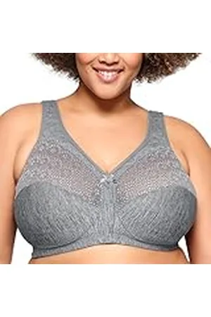 Glamorise Damer heltäckande bh, Grå (gråmelerad 021), 95G