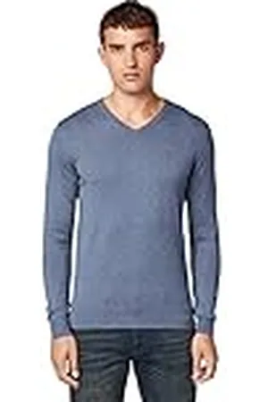 TOM TAILOR Herr Basic tröja 202212 Strickpullover V-Ausschnitt, , 3XL