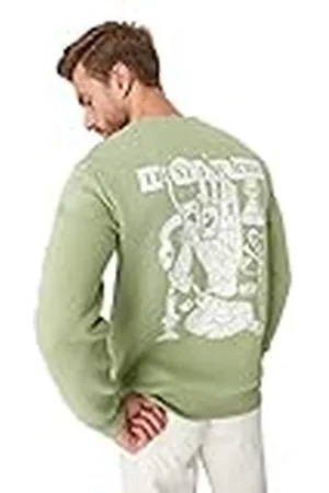 Trendyol Sweatshirt - Grön - Vanlig, , XL
