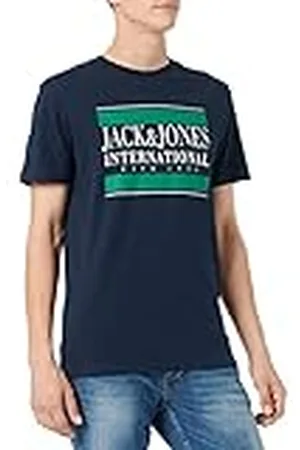 JACK & JONES JACK&JONES Herr JORINTERNATIONAL Tee SS Crew Neck T-Shirt, Navy Blazer, M