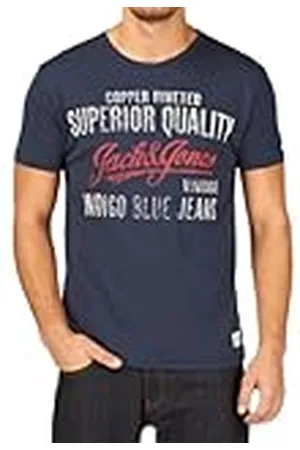 JACK & JONES Jack and Jones vintage herr företag rund hals kortärmad T-shirt, , M