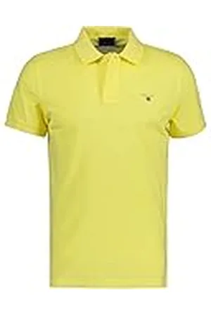 GANT Mäns originalpikétröja SS Rugger pikétröja, klar gul, standard, , S