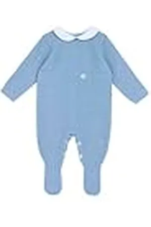 chicco Bomull Trikå Onesie med fötter Pyjamas för unisex barn och småbarn, , 12 mesi