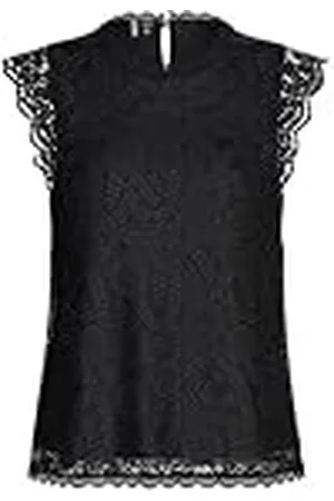 Pieces® Damer Pcolline Sl Lace Top Noos Bc spetstopp, , XXL
