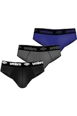 Umbro Bomullstrosor för män, set med 3 bekväma och mjuka trosor, storlek XL, , XL
