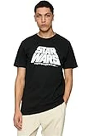 Merchcode T-shirt för män, Star Wars original-logotyp, t-shirt, normal passform, bomull 100%, M, , M