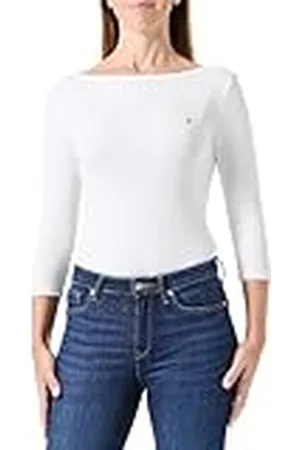 Tommy Hilfiger Kvinnors nya CODY SLIM BOAT-NK 3/4SLV WW0WW4058902Z001, , XXS, , XXS
